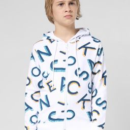 Jack & Jones Junior Boys Typography Printed Hooded Sweatshirt-image-43