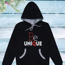 dongli Boys Typographic Printed Hooded Pullover Sweatshirt-51