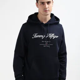 Tommy Hilfiger Typography Hooded Pullover Sweatshirt-picture-17