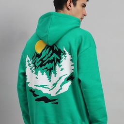 GRIFFEL Graphic Printed Hooded Fleece Sweatshirt-picture-56