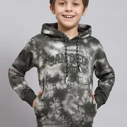 Monte Carlo Boys Abstract Printed Hooded Pullover-image-15