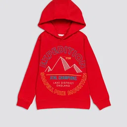 H By Hamleys Boys Typography Printed Hooded Pullover-image-58