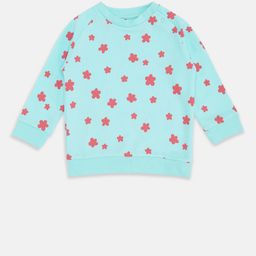 Pantaloons Baby Girls Blue Printed Sweatshirt-picture-1