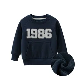 StyleCast Boys Navy Blue Alphanumeric Printed Cotton Pullover-picture-10