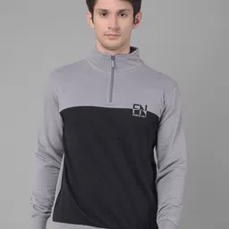Force NXT Colourblocked Cotton Sweatshirt-image-3