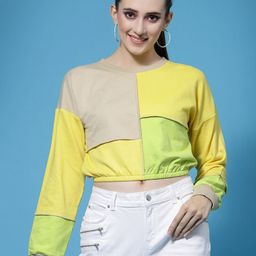 Athena Women Colourblocked Sweatshirt-picture-49