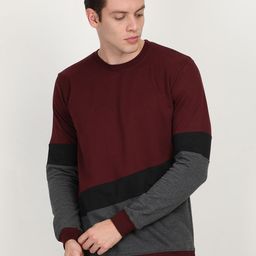 Fleximaa Men Multicoloured Colourblocked Sweatshirt-picture-0