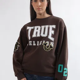 True Religion Alphanumeric Printed Round Neck Pullover Sweatshirt-picture-26