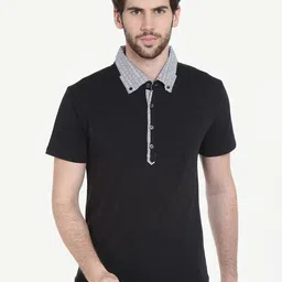 Dream of Glory Inc Men Black Polo Collar T-shirt-picture-49