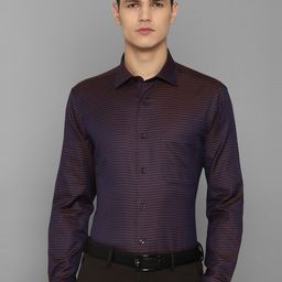 Louis Philippe Men Brown Slim Fit Formal Shirt-image-52