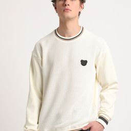THE BEAR HOUSE Round Neck Cotton Sweatshirt-image-23