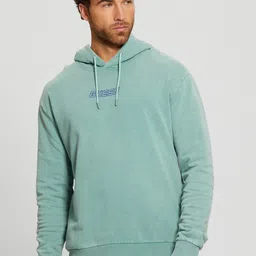 GUESS Hooded Pure Cotton Pullover Sweatshirt-image-21