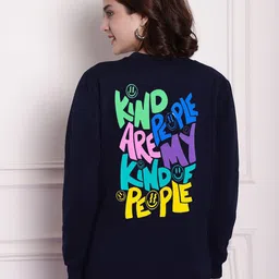 Imsa Moda Typography Printed Round Neck Long Sleeves Fleece Oversized Pullover Sweatshirt-picture-16