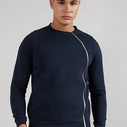 Campus Sutra High Neck Cotton Front-Open Sweatshirt-image-91