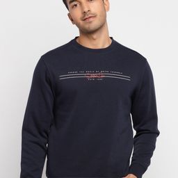 Status Quo Men Navy Blue Printed Sweatshirt-image-29