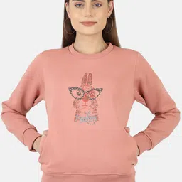 Monte Carlo Women Pink Printed Sweatshirt-picture-28