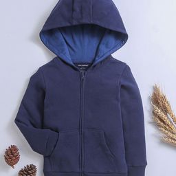 Nino Bambino Kids Hooded Front-Open Cotton Sweatshirt-image-42