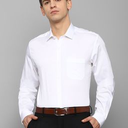 Louis Philippe Men White Slim Fit Formal Shirt-image-20