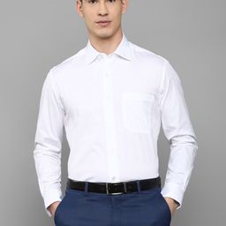 Louis Philippe Gods & Kings Men White Giza Cotton Formal Shirt-image-48