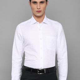 Louis Philippe Men White Formal Cotton Shirt-image-80