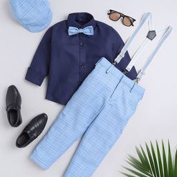 Jeetethnics Boys Shirt Collar Shirt & Trouser With Suspenders-24