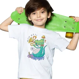 BRATMA Boys Printed Round Short  Sleeves T-shirt-29