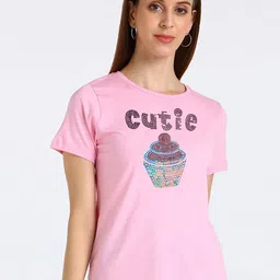 shashvi Women Rose Typography Printed T-shirt-picture-27