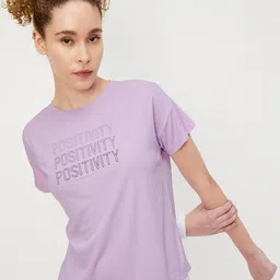 max Running Typography Printed Round Neck Drop-Shoulder Sleeves T-shirt-image-83