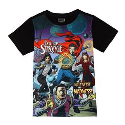 Marvel by Wear Your Mind Boys Black & Purple Doctor Strange Printed T-shirt-image-86