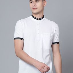 Cantabil Mandarin Collar T-shirt-image-90