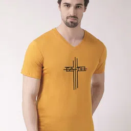 Friskers Typography Printed V-Neck T-shirt-picture-42