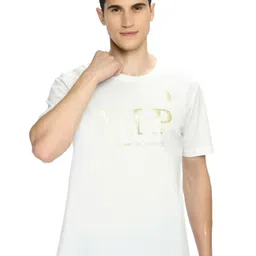 playR Round Neck Short Sleeves Regular Fit Cotton Typography Printed Dri-FIT T-shirt-image-88