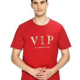 playR Round Neck Short Sleeves Regular Fit Typography Printed Dri-FIT T-shirt-image-84