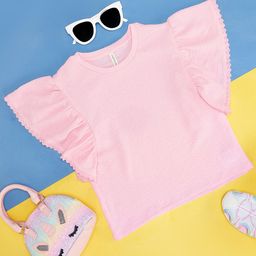 Pantaloons Junior Girls Round Neck Extended Sleeves Regular T-shirt-image-61