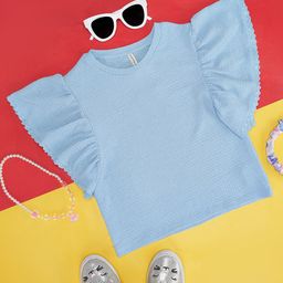 Pantaloons Junior Girls Self Design T-shirt-image-69
