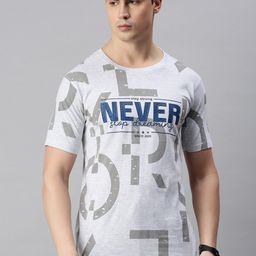 ZEDD Typography Printed Round Neck Cotton Regular T-shirt-image-79