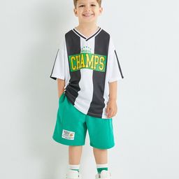 Koton Boys Typography Printed V-Neck Longline T-shirt-picture-14