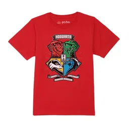 Harry Potter by Wear Your Mind Boys Red Printed T-shirt-51