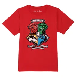 Harry Potter by Wear Your Mind Boys Red T-shirt-image-23