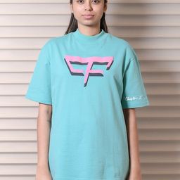 9FIGR Unisex Striped V-Neck Applique T-shirt-image-39