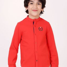 One Friday Boys Henley Neck Applique T-shirt-image-90