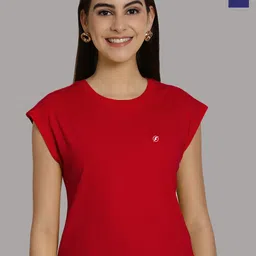 Friskers Women Red 2 Applique T-shirt-picture-40