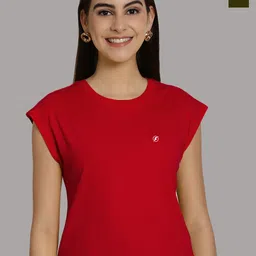 Friskers Women Red 2 Applique T-shirt-picture-10