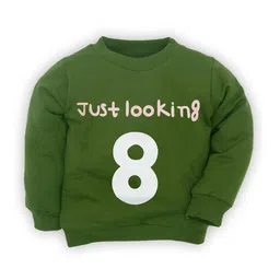 BAESD Infants Typography Printed Cotton Pullover Sweatshirt-16