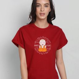 Bewakoof Graphic Printed Cotton Relaxed Fit T-shirt-image-72