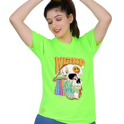 TAJNAN Women Printed Extended Sleeves Applique T-shirt-image-11