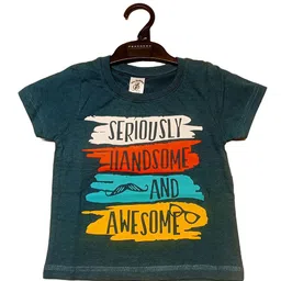BAESD Boys Typography Printed Short Sleeves Cotton T-shirt-image-87