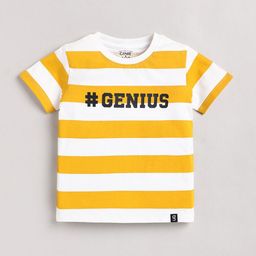 Ginie Boys Striped Shinker Cotton T-shirt-51
