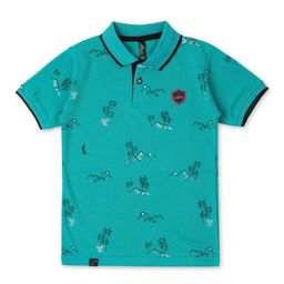 earth conscious Boys Conversational Printed polo Collar Cotton T-shirt-image-97