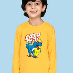 NUSYL Boys Typography Printed Full Sleeve Cotton T-shirt-image-87